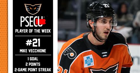 PSECU Player of the Week — Mike Vecchione (2/25) - Lehigh Valley Phantoms