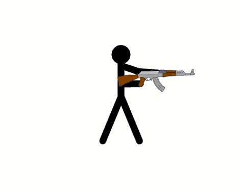 Stickman who is shooting from ak-47 by NoobieAnimator on Newgrounds