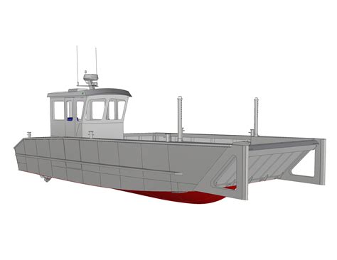 33' x 12' Aluminum Landing Craft — Coastwise Marine Design Inc.