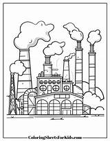 Factory Coloring Pages Printable PDFs  Sheets For Kids sketch template