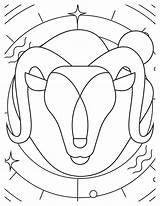 Capricorn Coloring Pages Artistic Designs For Relaxation And Fun sketch template
