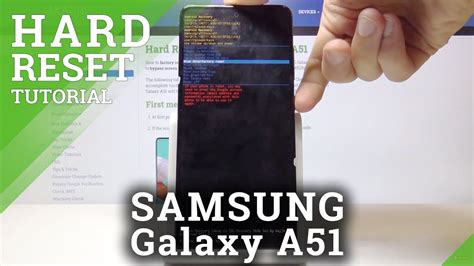 How to Hard Reset SAMSUNG Galaxy A51 - Remove Screen Lock by Recovery ...