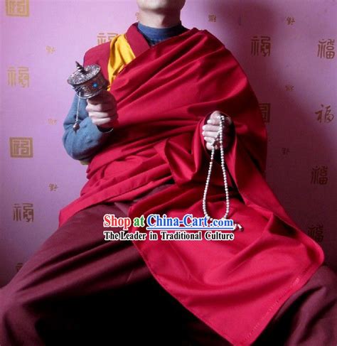 Chinese Tibetan Monk Robes Set | Tibetan monk, Tibetan, Monk