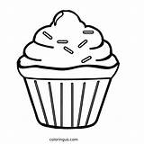 Cupcake Coloring Pages Free Printable PDF sketch template