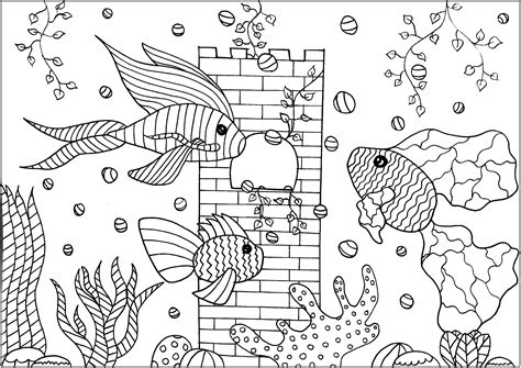 Dessin Poisson Aquarium Coloriages Poissons | The Best Porn Website