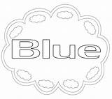 Color Blue Coloring Page sketch template
