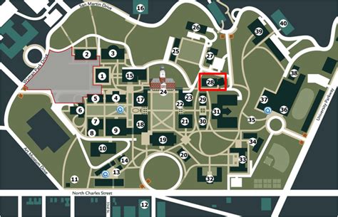 Johns Hopkins Homewood Campus Map - Maping Resources