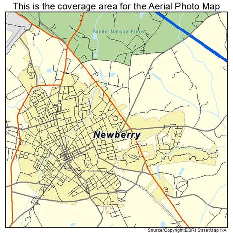 Aerial Photography Map of Newberry, SC South Carolina