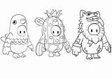 Fall Guys Exclusive coloring Pages sketch template