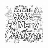 Merry Christmas Coloring Page Line Art coloring Design  sketch template