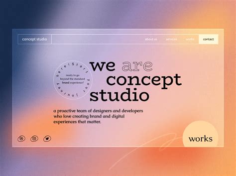 Concept Studio - Header Re-Imagine in 2021 | Portfolio website design, Web layout design ...