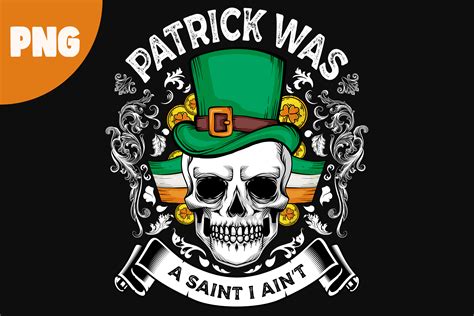 Vintage Irish Skull St Patrick's Day PNG Graphic by BestBens · Creative ...