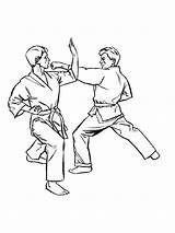 Happy Karate Boy Coloring Page  Free Printable Pages For Kids sketch template