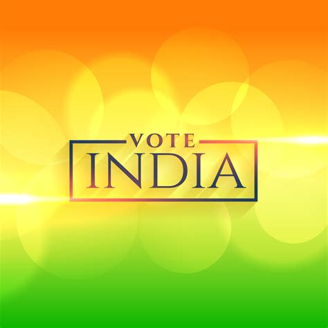 vote india background with indian flag colors - Download Free Vector ...