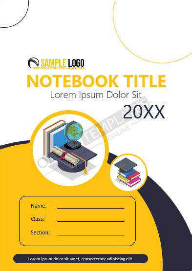 14+ FREE Notebook Cover Page Templates in MS Word Format