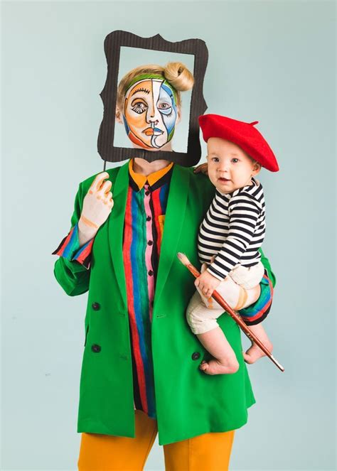Picasso and Painting mommy and me Halloween Costume Costume Halloween, Costume Carnaval, Art ...