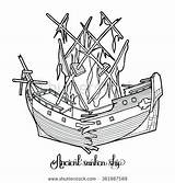 Sunken Ship Coloring Pages At GetColoringscom  Free Printable sketch template