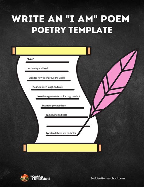 Write an “I Am” Poem – Sudden Homeschool