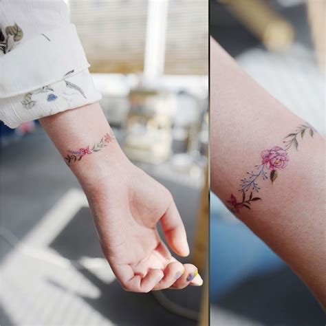 Simple flower wrist tattoo | Flower wrist tattoos, Tattoos for women, Tattoos