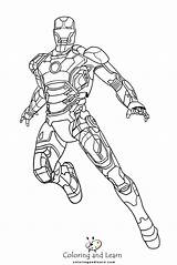 Iron Man Coloring Pages FREE 2025  And Learn sketch template