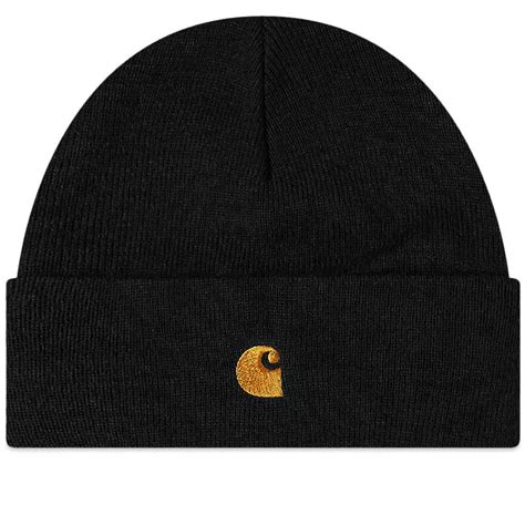 Carhartt WIP Chase Beanie Black & Gold | END. (US)