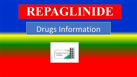 REPAGLINIDE - Generic Name , Brand Names, How to use, Precautions, Side Effects - YouTube