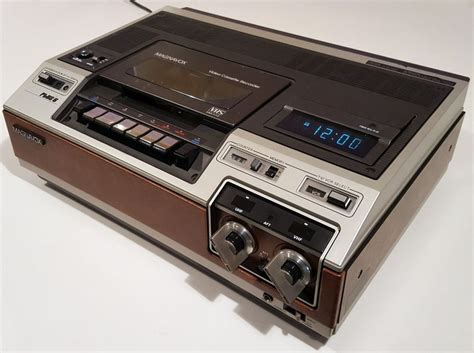 The first consumer vhs VCR | Cassette tape recorder, Vintage television ...