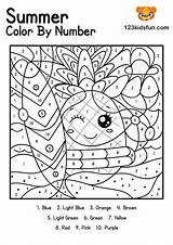 Free Printable Summer Color By Number Coloring Pages For 58% OFF sketch template