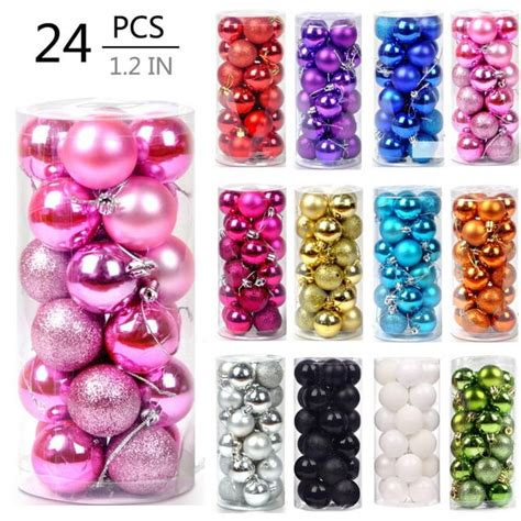 Christmas Gifts on Clearance 1.18" 24Pcs Christmas Balls Ornaments for Xmas Christmas Tree 13 ...