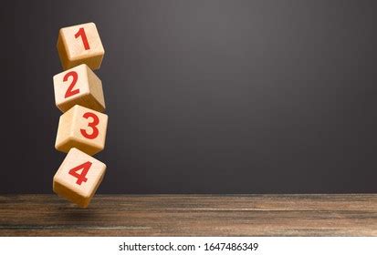 Numbered Blocks On Top Each Other Stock Photo 1647486349 | Shutterstock