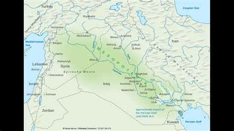 Mesopotamia Map With Rivers