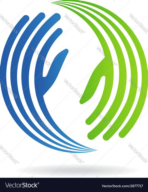 Hands Pact image logo Royalty Free Vector Image