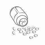 Medicine Bottle Coloring Page sketch template