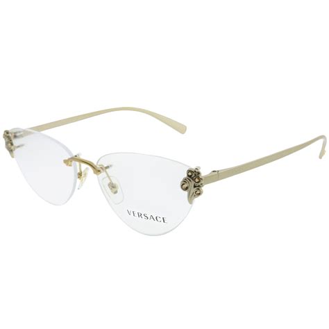 Versace VE 1254B 1428 54mm Womens Rimless Reading Glasses Polycarbonate ...