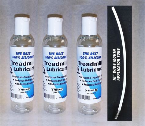 12oz of Premium 100% (500 CST) Silicone Treadmill Belt Lubricant Lube ...