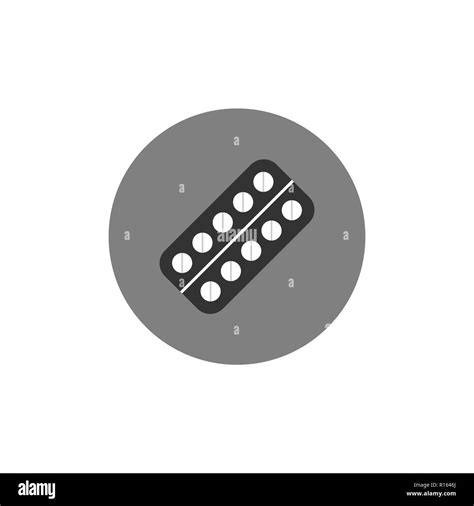 Pill icon. Medical drug pill. Vector illustration, flat design Stock Vector Image & Art - Alamy