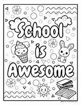 Early Finisher Elementary Coloring Page  School Is Awesome Sheet sketch template