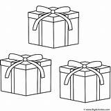 Christmas Gifts  Coloring Page sketch template