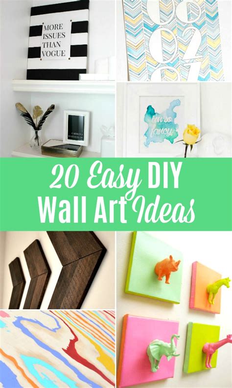 20 Easy DIY Wall Art Ideas | Hello Little Home