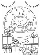 Coloring Page Snow Globe  Free Printable Pages sketch template