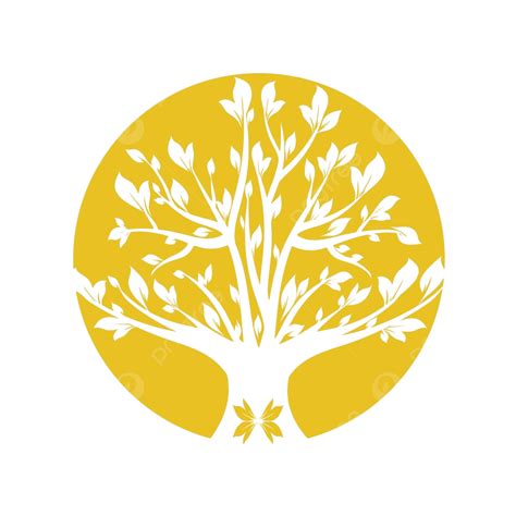 Yellow Tree Modern White Abstract Vector, Modern, White, Abstract PNG and Vector with ...