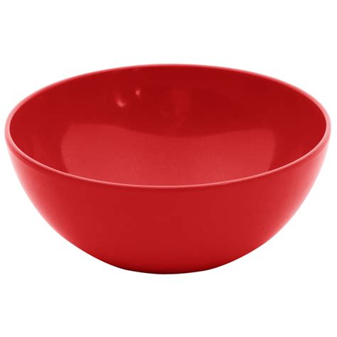 GET SZSB010R BambooServe 1.5 Qt. Round Bamboo Red Salad Bowl - 12/Case