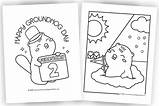 Groundhog Day Coloring Pages Free Printable PDFs  Cute sketch template