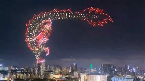 WATCH: 1500 drones paint a flying dragon in China's sky - Sound & Video ...