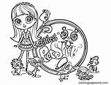 Coloriages Littlest Pet Shop Blythe Baxter  sketch template