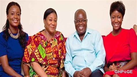 Photo of Nana Akuffo Addo and wife together with their daughters in isolation drops