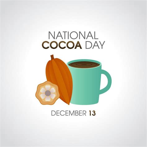 vector graphic of national cocoa day good for national cocoa day celebration. flat design. flyer ...