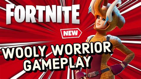 Wooly Worrior Skin Gameplay In Fortnite - YouTube