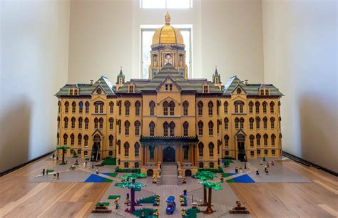 Brick by Brick: LEGO Replica of Notre Dame’s Main Building Comes to ...