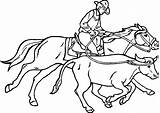 Bucking Bronco Coloring Page For All Ages  Home sketch template